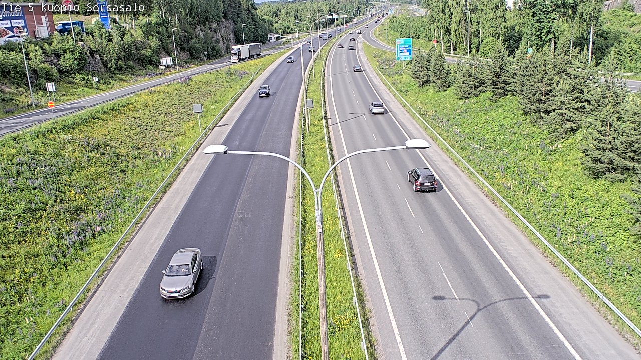 Kelikamerat Kuva Tie 5 Kuopio, Sorsasalo, Kuopio, Pohjois-Savo