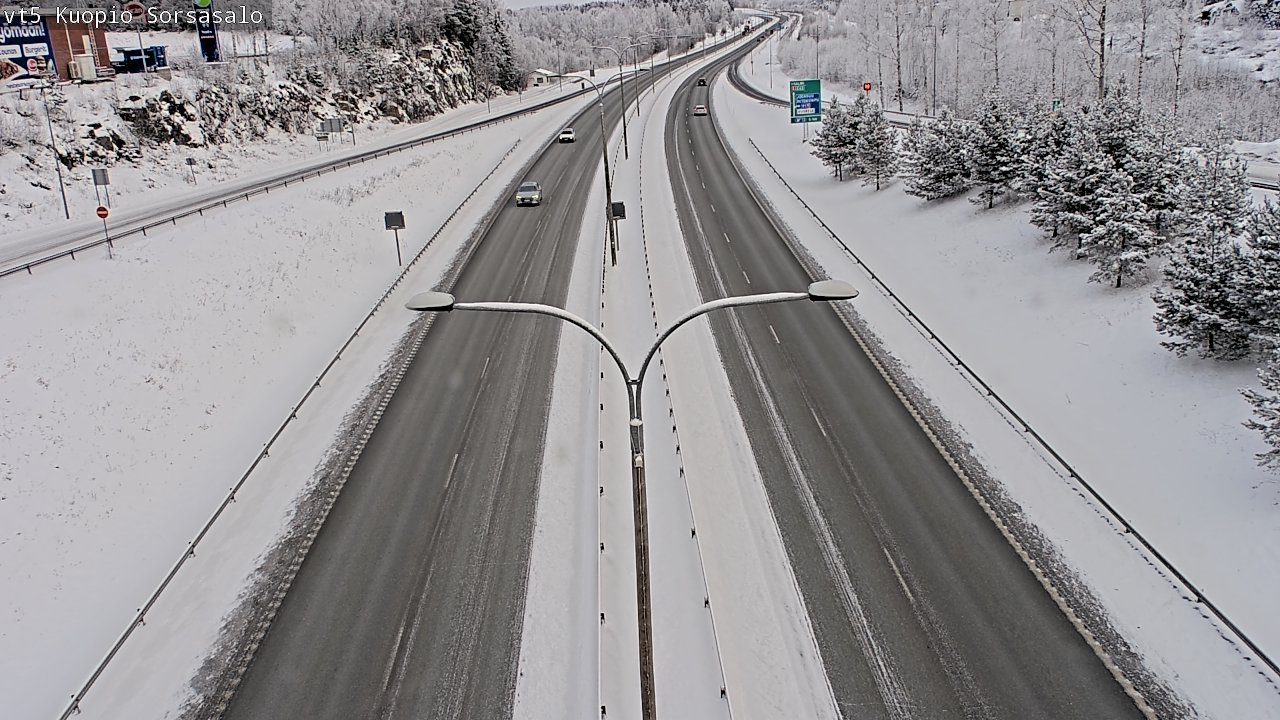 Weather Camera Image Road 5 Kuopio, Sorsasalo, Kuopio, Pohjois-Savo