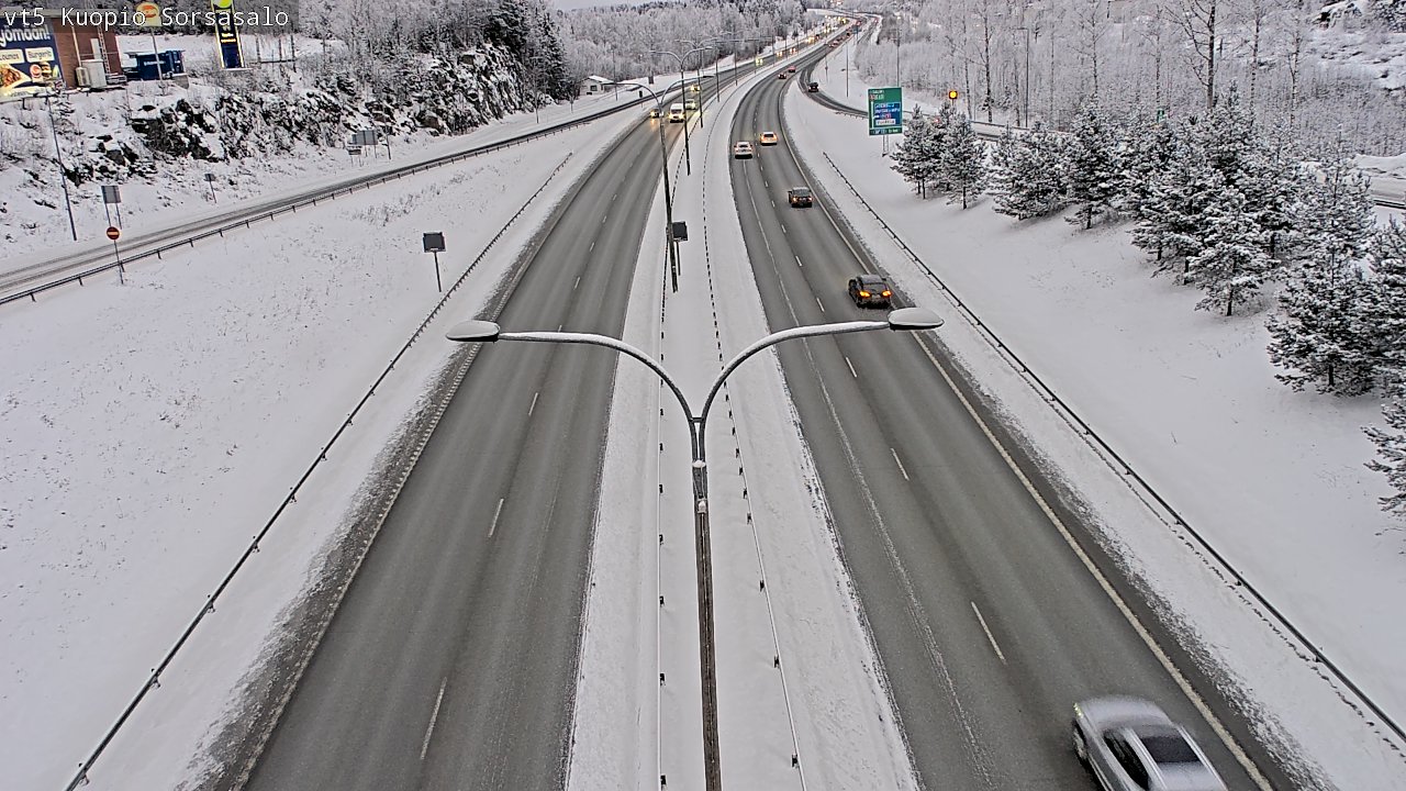 Weather Camera Image Road 5 Kuopio, Sorsasalo, Kuopio, Pohjois-Savo