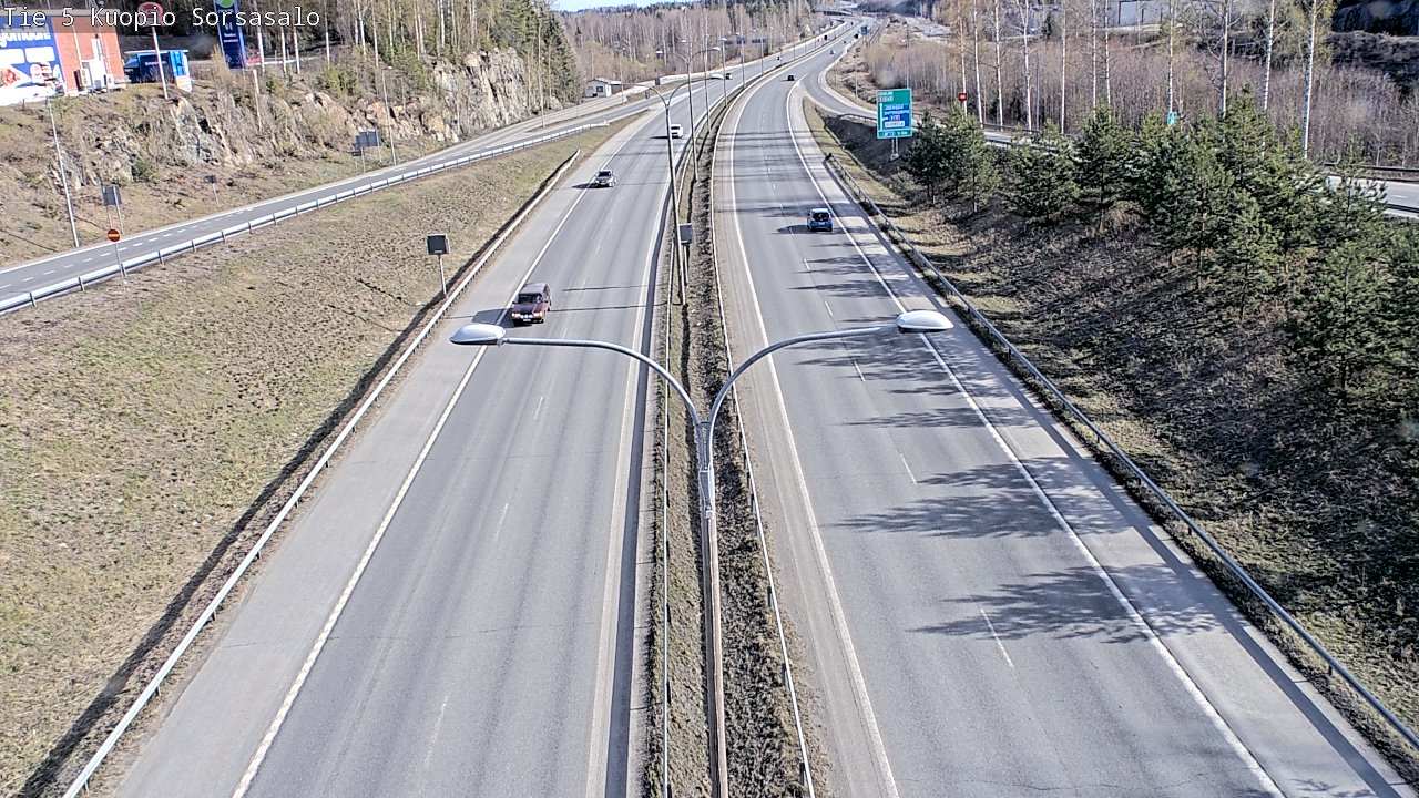Kelikamerat Kuva Tie 5 Kuopio, Sorsasalo, Kuopio, Pohjois-Savo