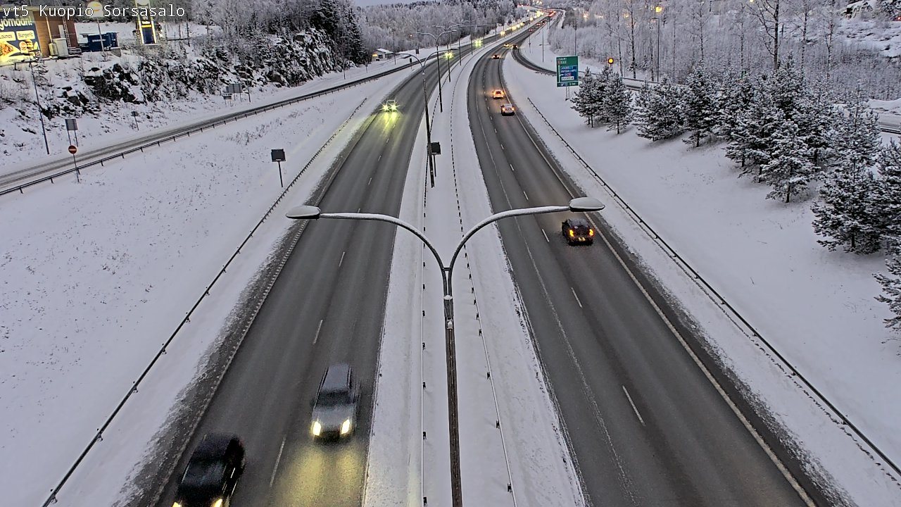 Weather Camera Image Road 5 Kuopio, Sorsasalo, Kuopio, Pohjois-Savo