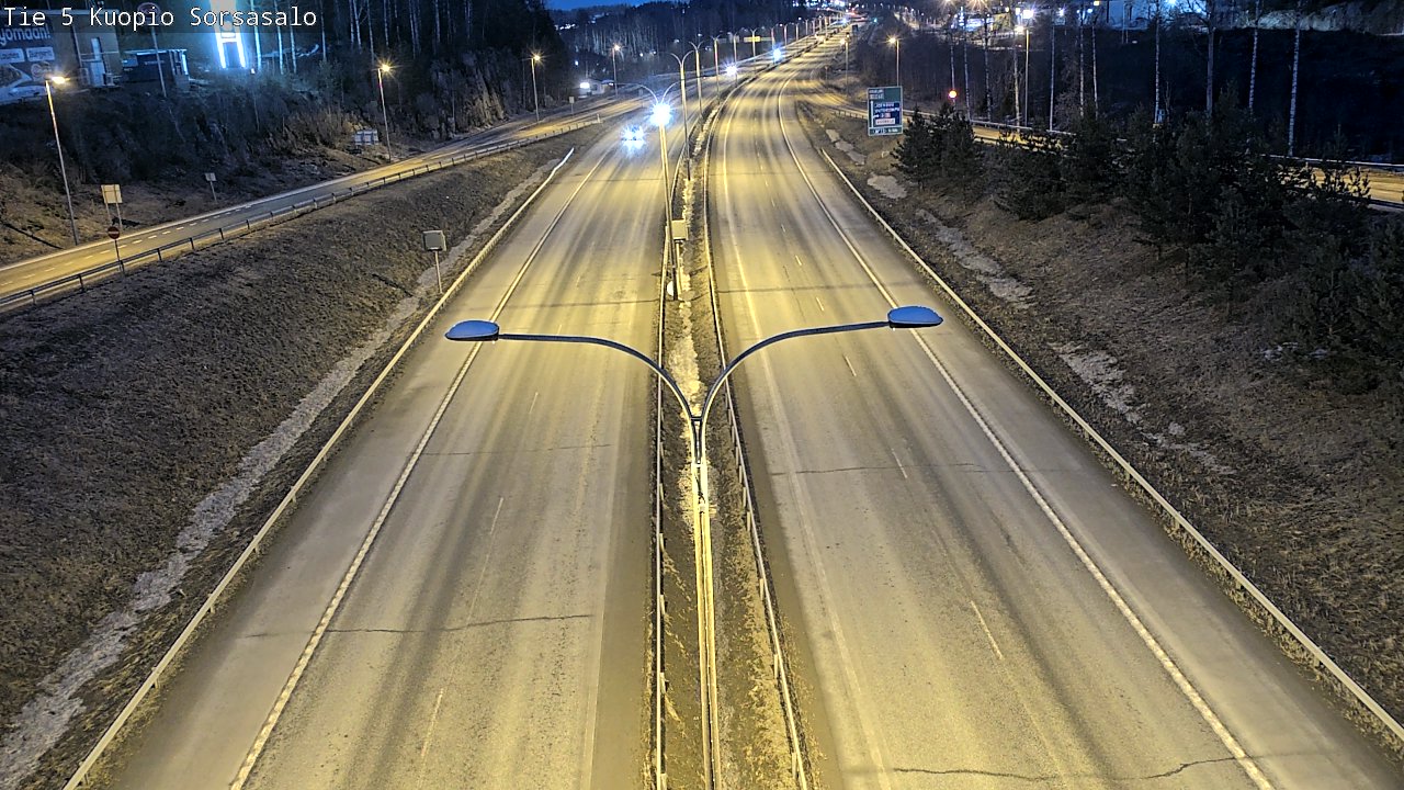 Weather Camera Image Road 5 Kuopio, Sorsasalo, Kuopio, Pohjois-Savo