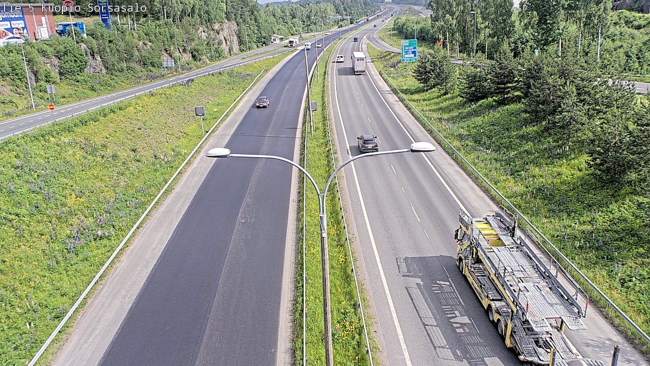 Kelikamerat Kuva Tie 5 Kuopio, Sorsasalo, Kuopio, Pohjois-Savo