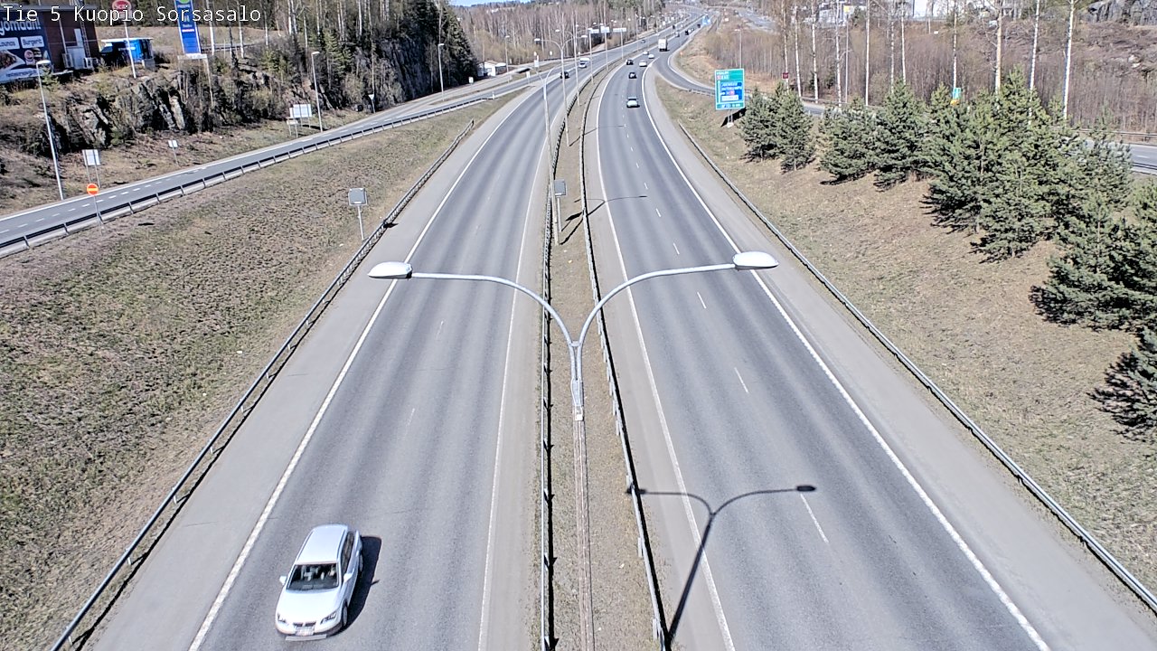 Kelikamerat Kuva Tie 5 Kuopio, Sorsasalo, Kuopio, Pohjois-Savo