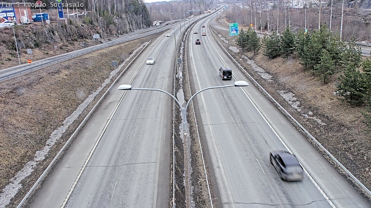 Weather Camera Image Väg 5 Kuopio, Sorsasalo, Kuopio, Pohjois-Savo