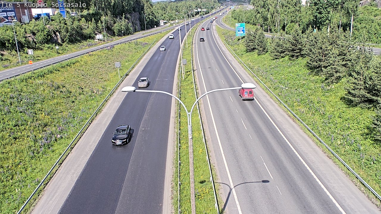 Kelikamerat Kuva Tie 5 Kuopio, Sorsasalo, Kuopio, Pohjois-Savo