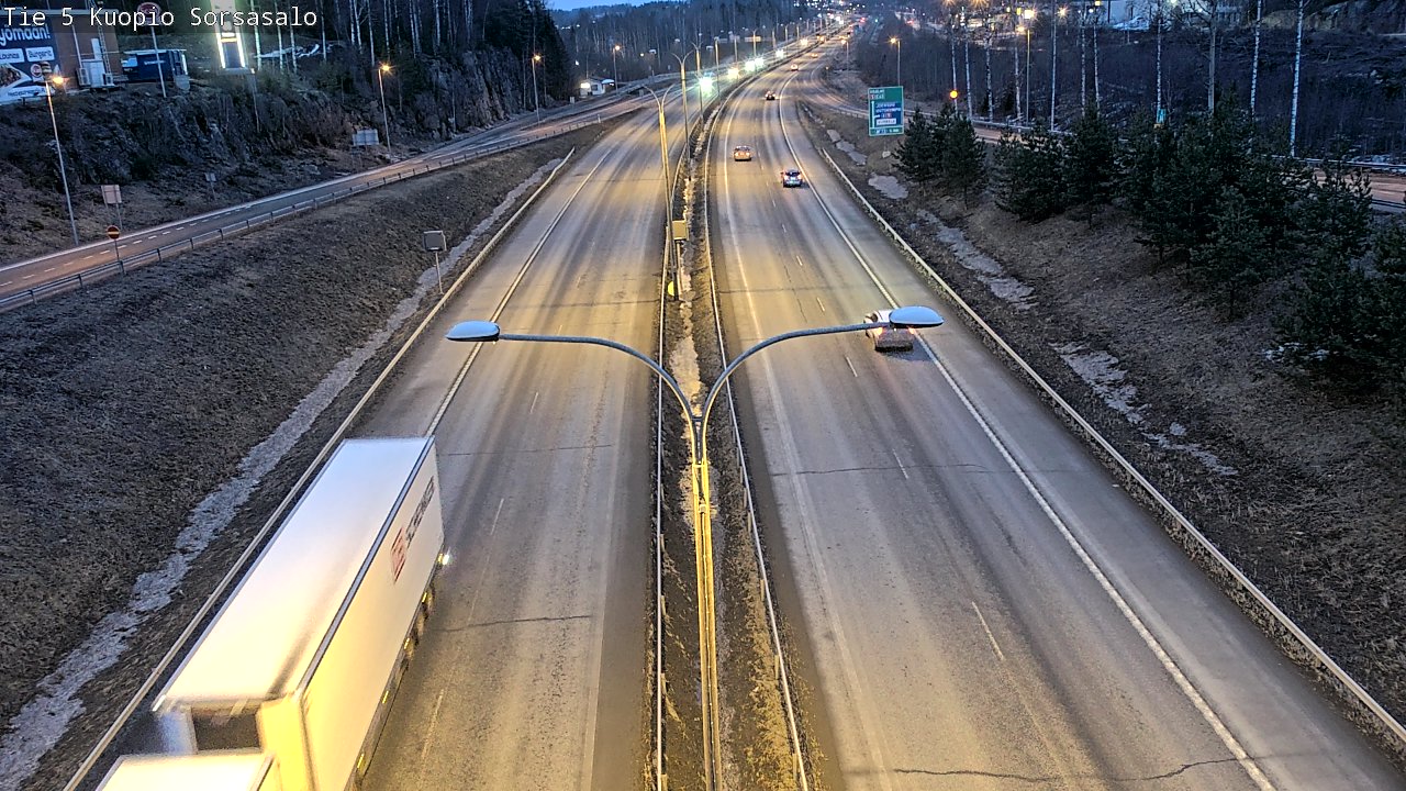 Weather Camera Image Road 5 Kuopio, Sorsasalo, Kuopio, Pohjois-Savo