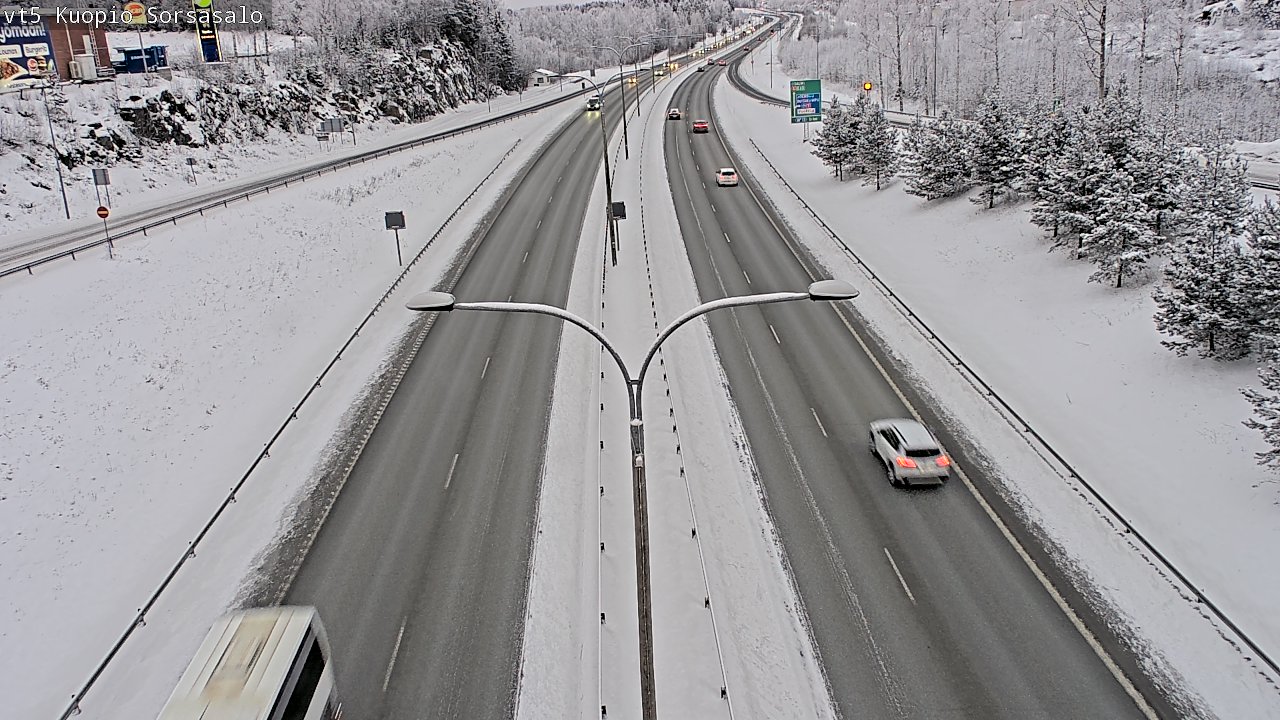 Weather Camera Image Road 5 Kuopio, Sorsasalo, Kuopio, Pohjois-Savo