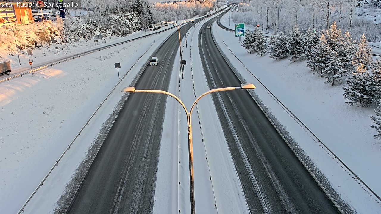Weather Camera Image Road 5 Kuopio, Sorsasalo, Kuopio, Pohjois-Savo
