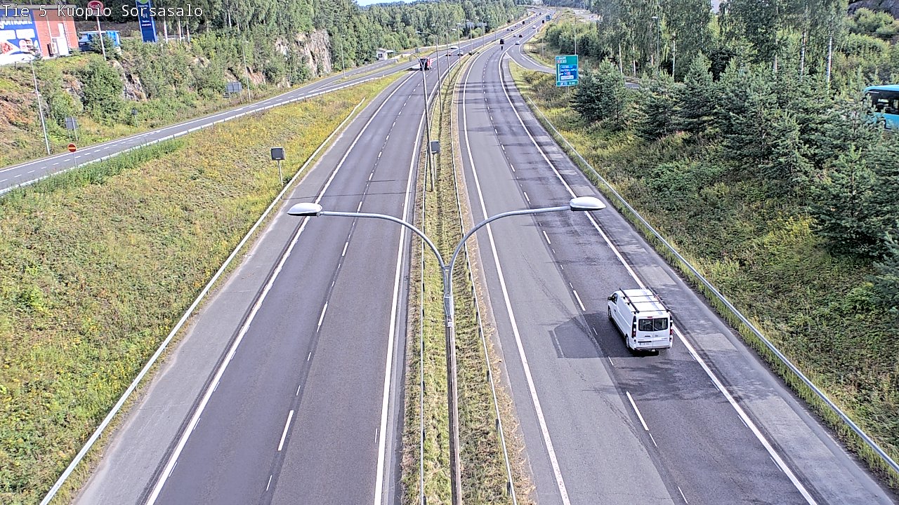 Weather Camera Image Road 5 Kuopio, Sorsasalo, Kuopio, Pohjois-Savo