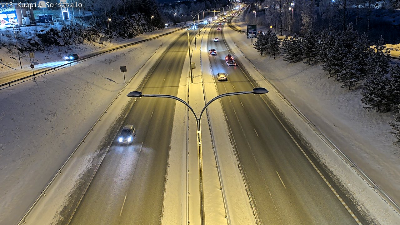 Weather Camera Image Road 5 Kuopio, Sorsasalo, Kuopio, Pohjois-Savo