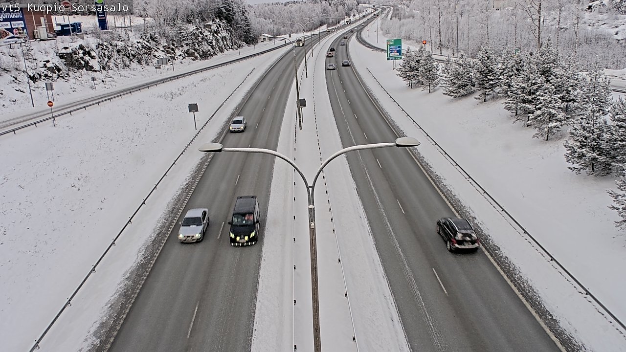 Weather Camera Image Road 5 Kuopio, Sorsasalo, Kuopio, Pohjois-Savo