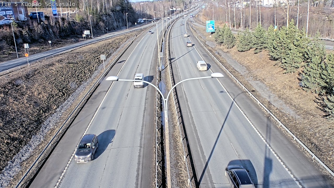 Kelikamerat Kuva Tie 5 Kuopio, Sorsasalo, Kuopio, Pohjois-Savo