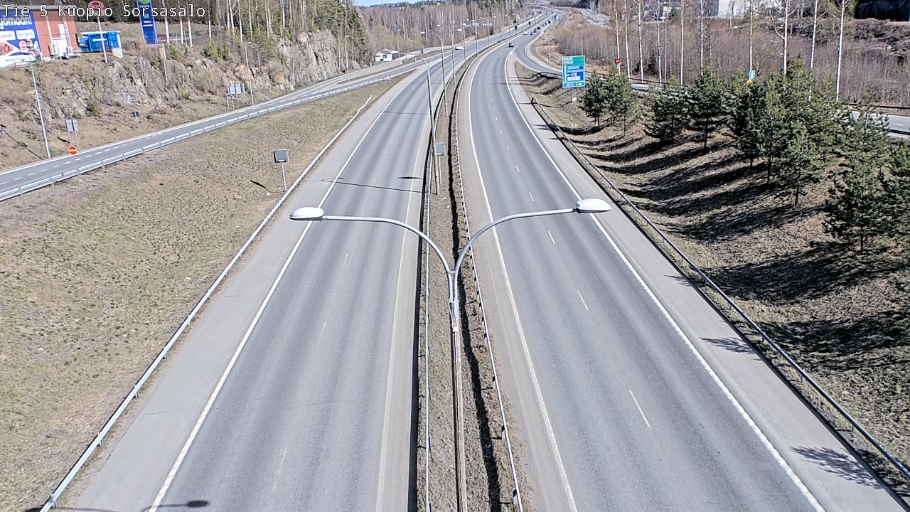 Kelikamerat Kuva Tie 5 Kuopio, Sorsasalo, Kuopio, Pohjois-Savo