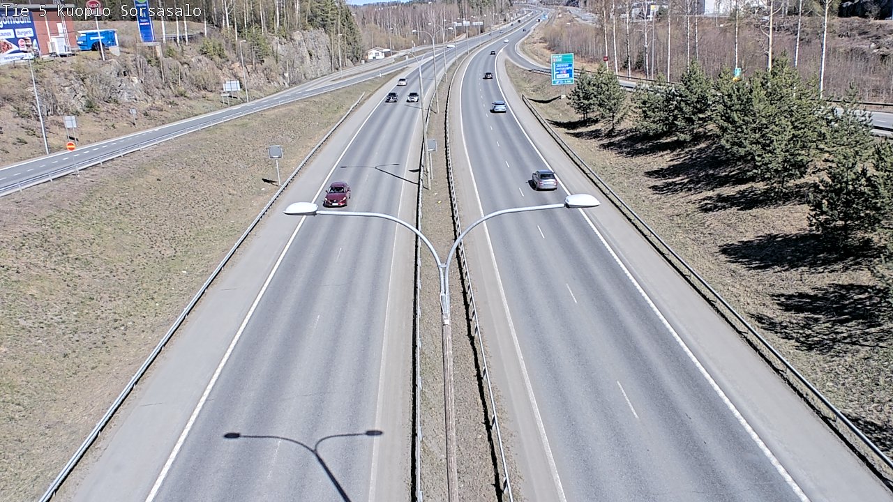 Kelikamerat Kuva Tie 5 Kuopio, Sorsasalo, Kuopio, Pohjois-Savo