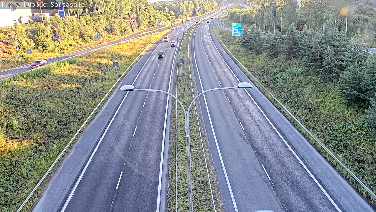 Weather Camera Image Road 5 Kuopio, Sorsasalo, Kuopio, Pohjois-Savo