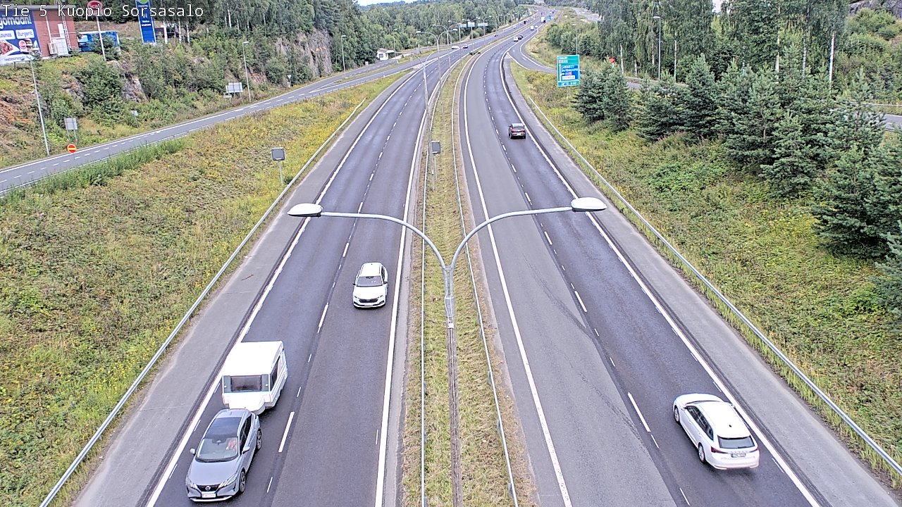 Weather Camera Image Road 5 Kuopio, Sorsasalo, Kuopio, Pohjois-Savo