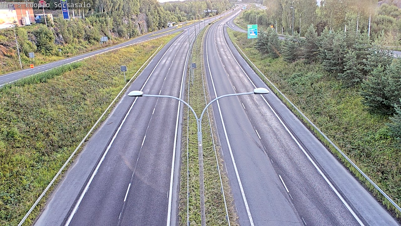 Weather Camera Image Road 5 Kuopio, Sorsasalo, Kuopio, Pohjois-Savo