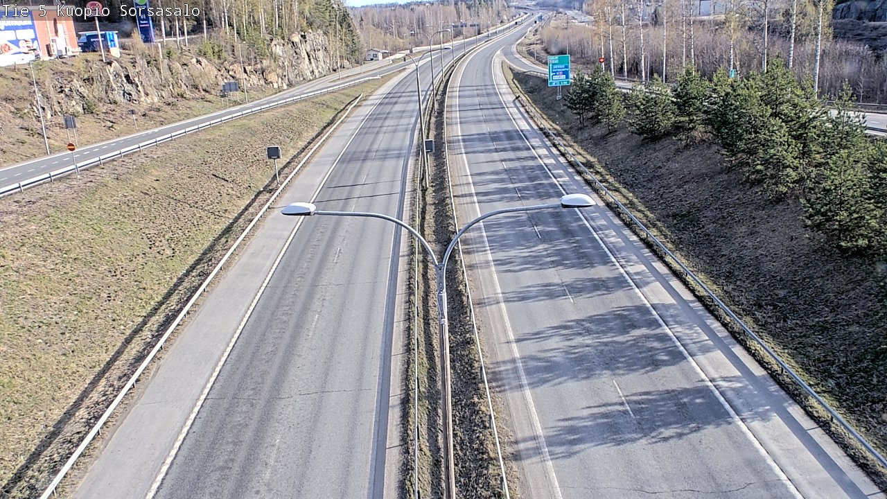 Kelikamerat Kuva Tie 5 Kuopio, Sorsasalo, Kuopio, Pohjois-Savo