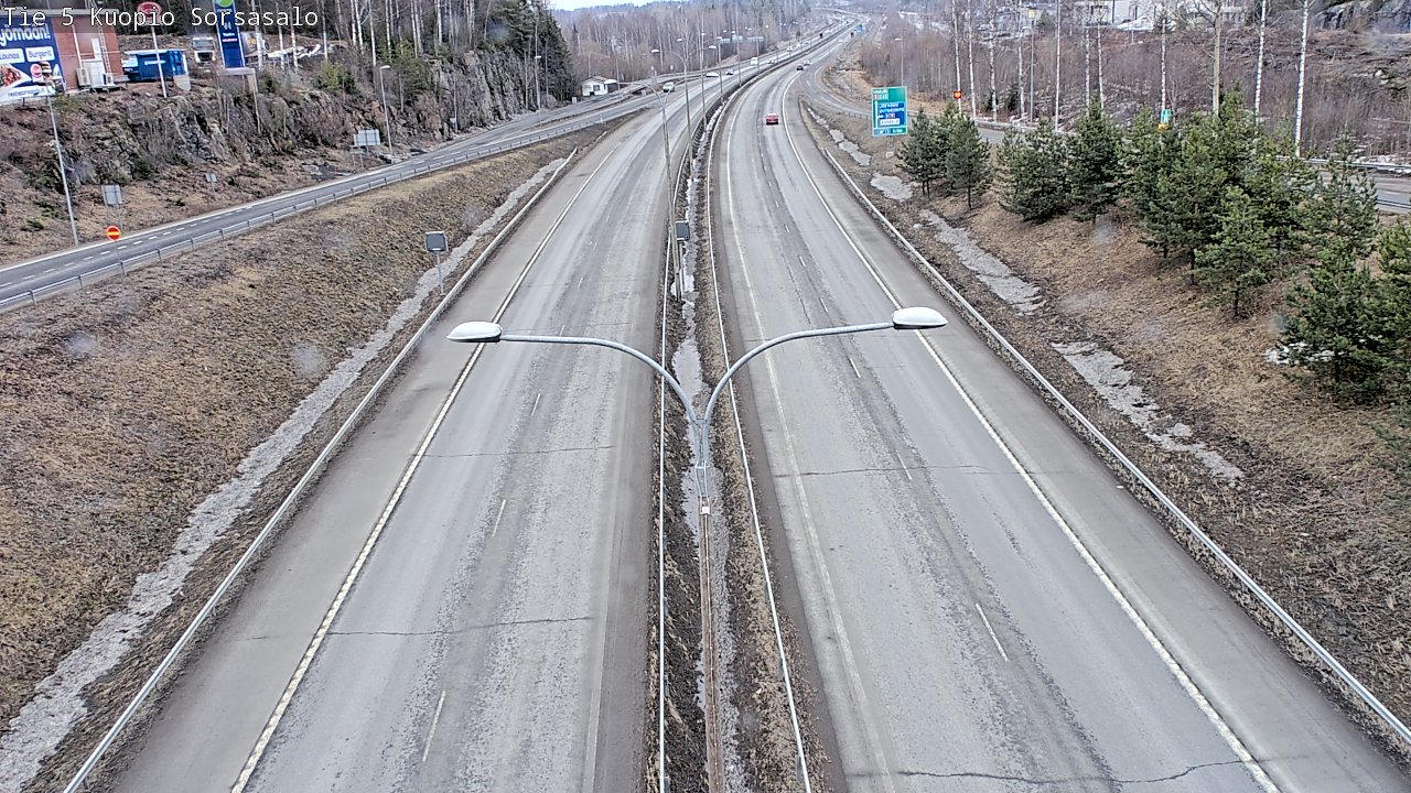 Weather Camera Image Väg 5 Kuopio, Sorsasalo, Kuopio, Pohjois-Savo