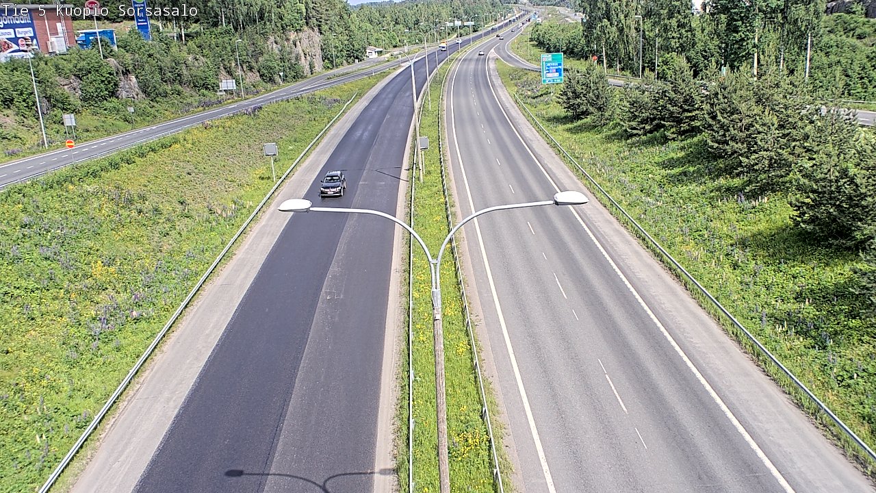 Kelikamerat Kuva Tie 5 Kuopio, Sorsasalo, Kuopio, Pohjois-Savo