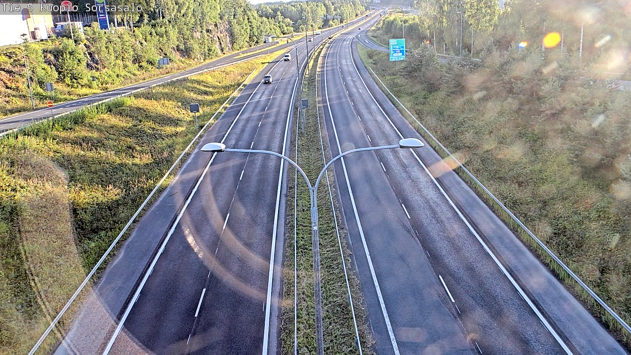 Weather Camera Image Road 5 Kuopio, Sorsasalo, Kuopio, Pohjois-Savo