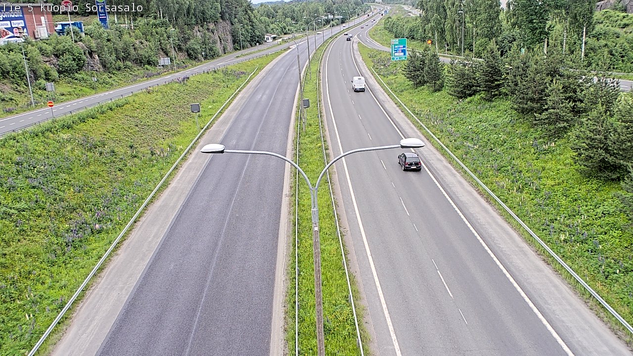 Kelikamerat Kuva Tie 5 Kuopio, Sorsasalo, Kuopio, Pohjois-Savo