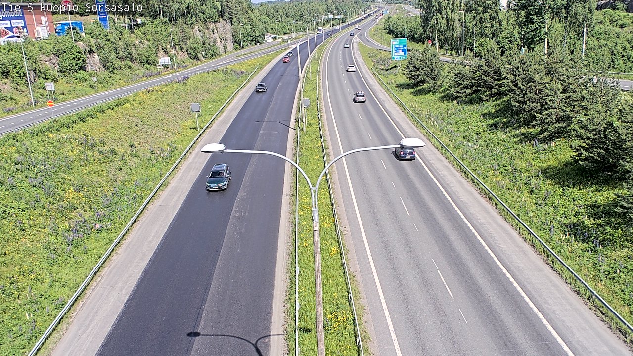 Kelikamerat Kuva Tie 5 Kuopio, Sorsasalo, Kuopio, Pohjois-Savo