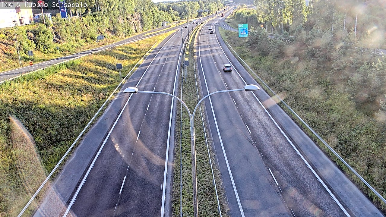 Weather Camera Image Road 5 Kuopio, Sorsasalo, Kuopio, Pohjois-Savo