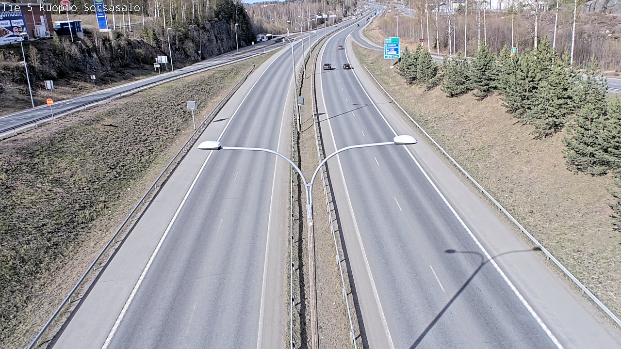 Kelikamerat Kuva Tie 5 Kuopio, Sorsasalo, Kuopio, Pohjois-Savo