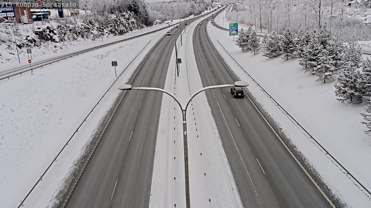 Weather Camera Image Road 5 Kuopio, Sorsasalo, Kuopio, Pohjois-Savo