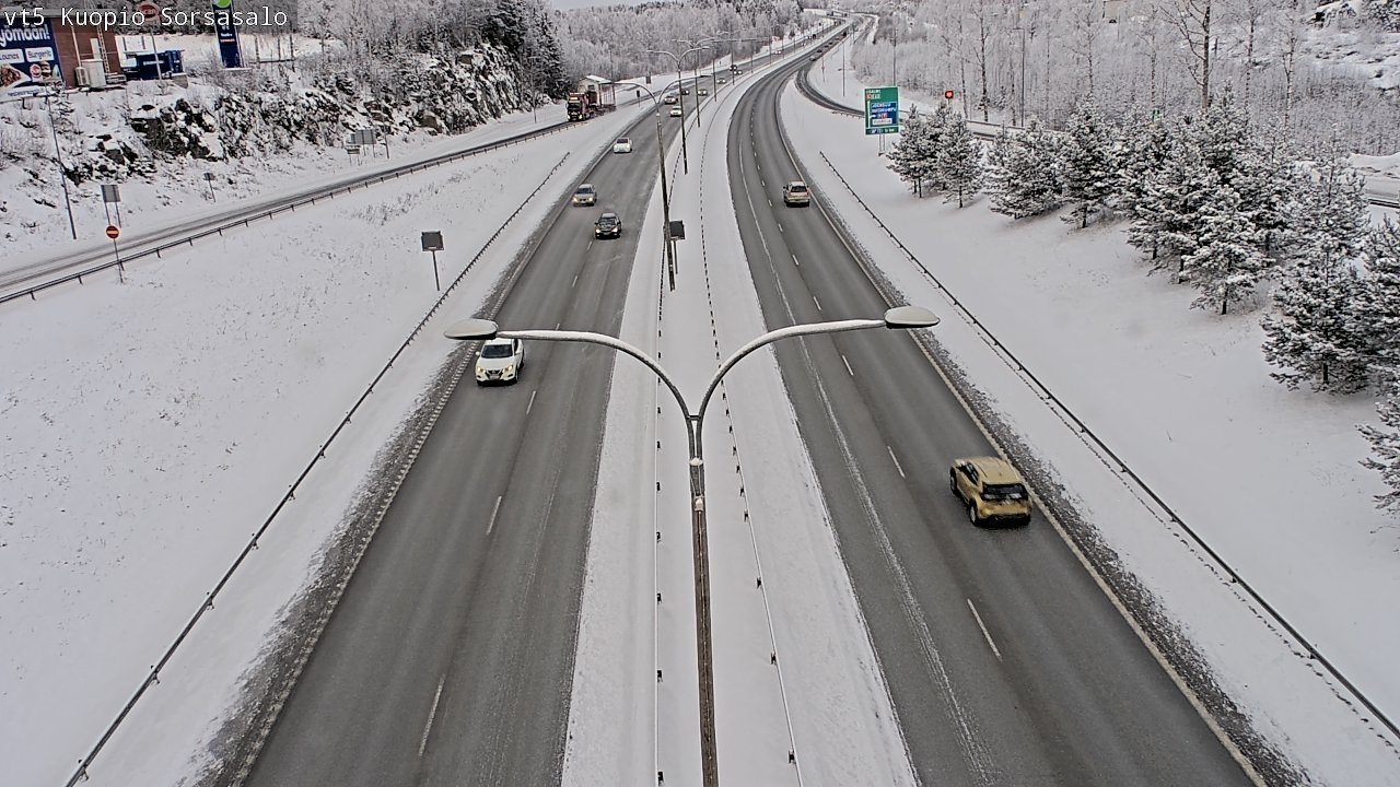 Weather Camera Image Road 5 Kuopio, Sorsasalo, Kuopio, Pohjois-Savo