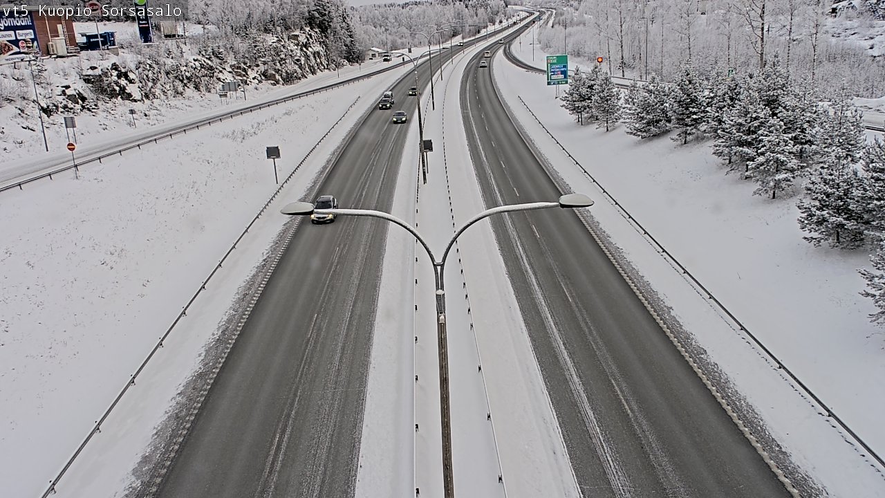 Weather Camera Image Road 5 Kuopio, Sorsasalo, Kuopio, Pohjois-Savo