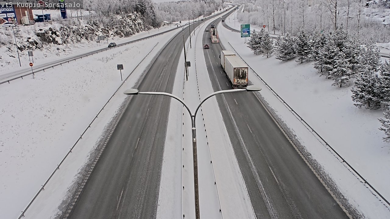 Weather Camera Image Road 5 Kuopio, Sorsasalo, Kuopio, Pohjois-Savo
