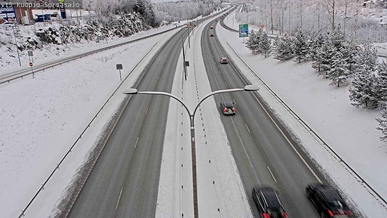 Weather Camera Image Road 5 Kuopio, Sorsasalo, Kuopio, Pohjois-Savo