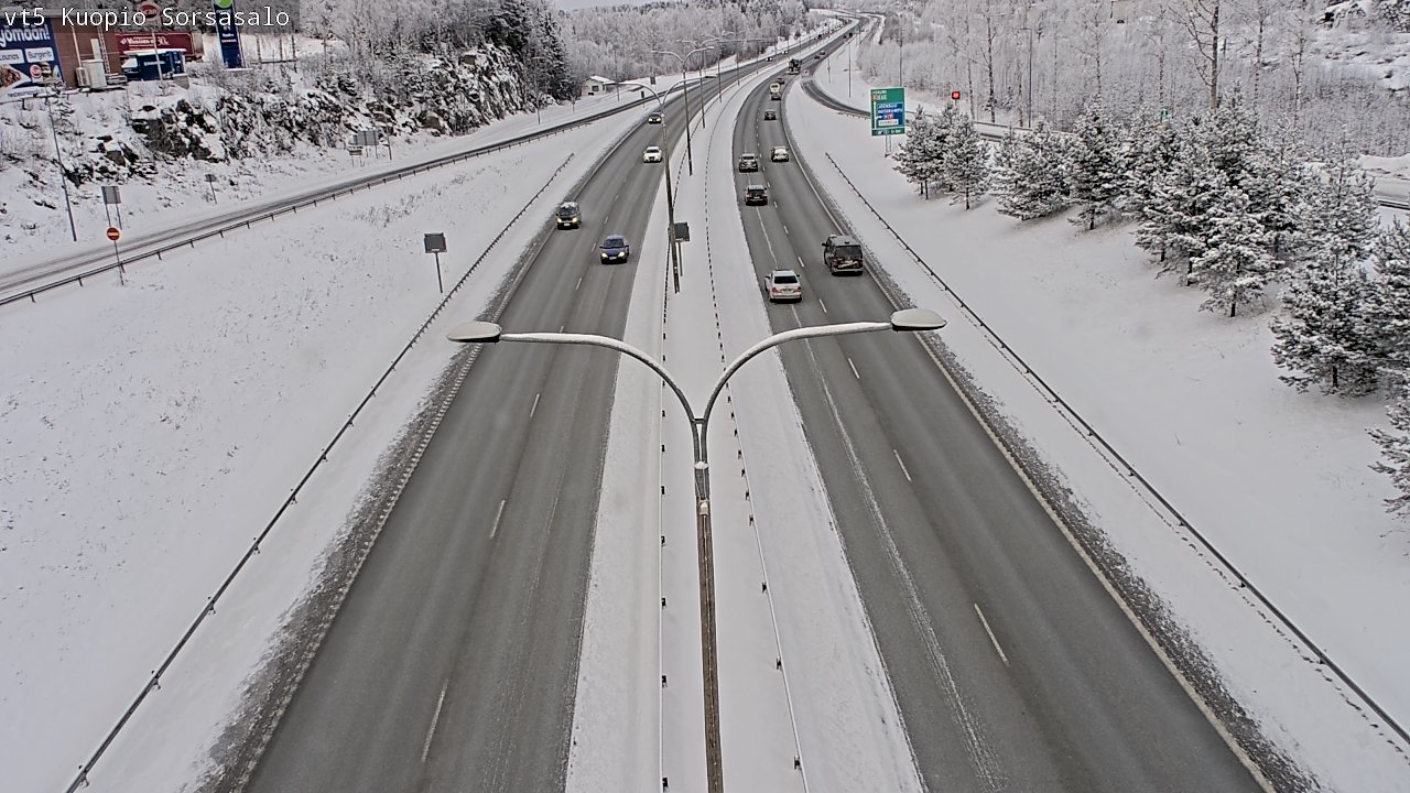 Weather Camera Image Road 5 Kuopio, Sorsasalo, Kuopio, Pohjois-Savo
