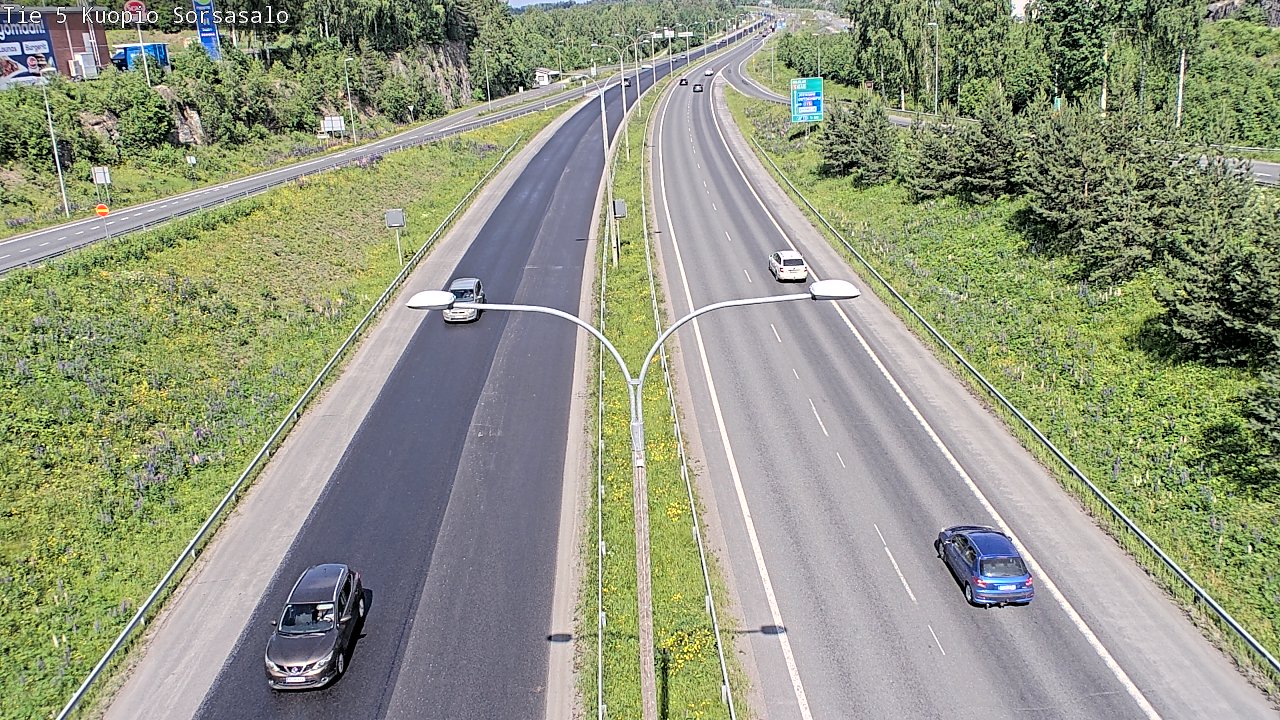 Kelikamerat Kuva Tie 5 Kuopio, Sorsasalo, Kuopio, Pohjois-Savo