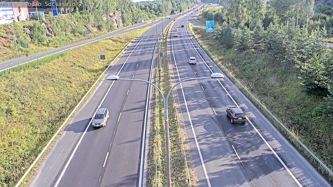 Weather Camera Image Road 5 Kuopio, Sorsasalo, Kuopio, Pohjois-Savo
