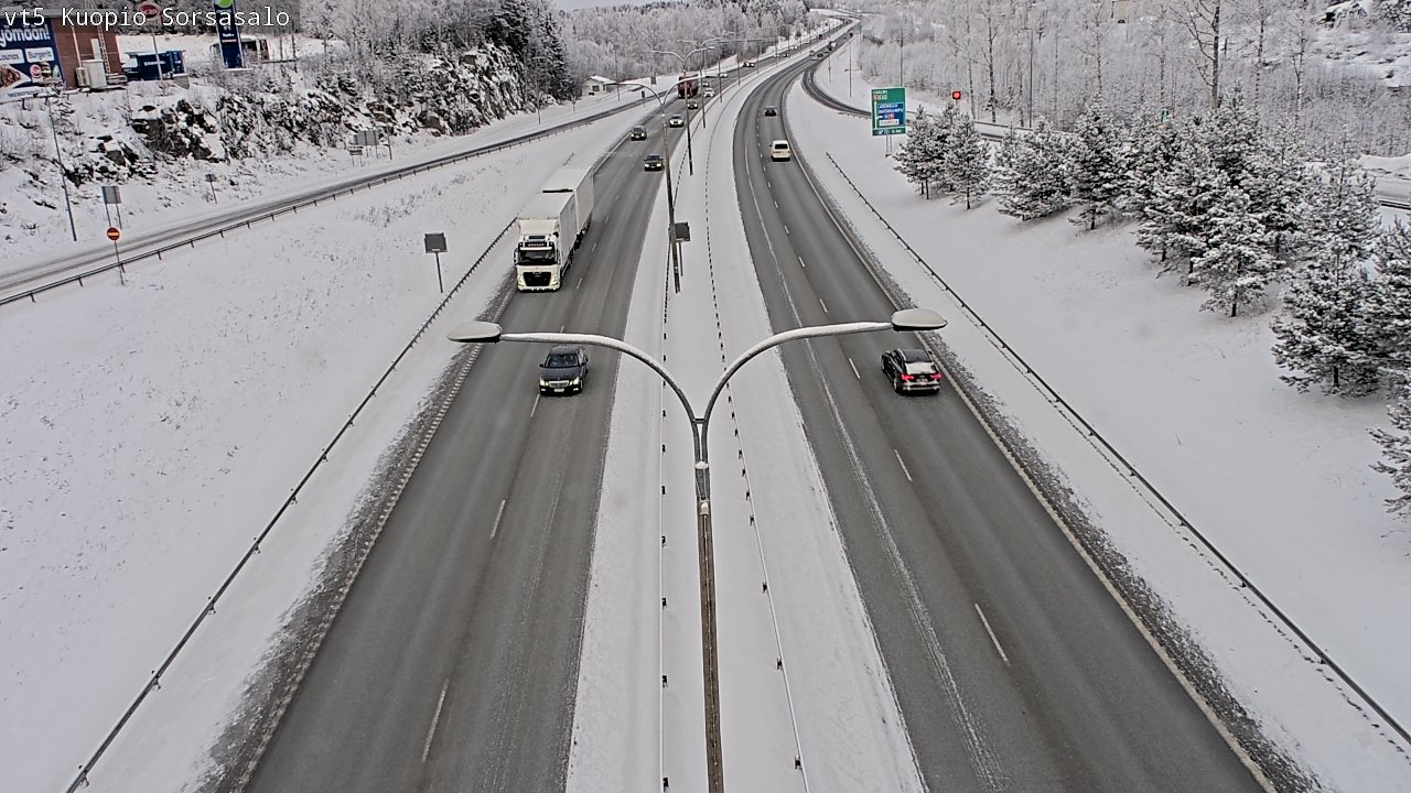 Weather Camera Image Road 5 Kuopio, Sorsasalo, Kuopio, Pohjois-Savo