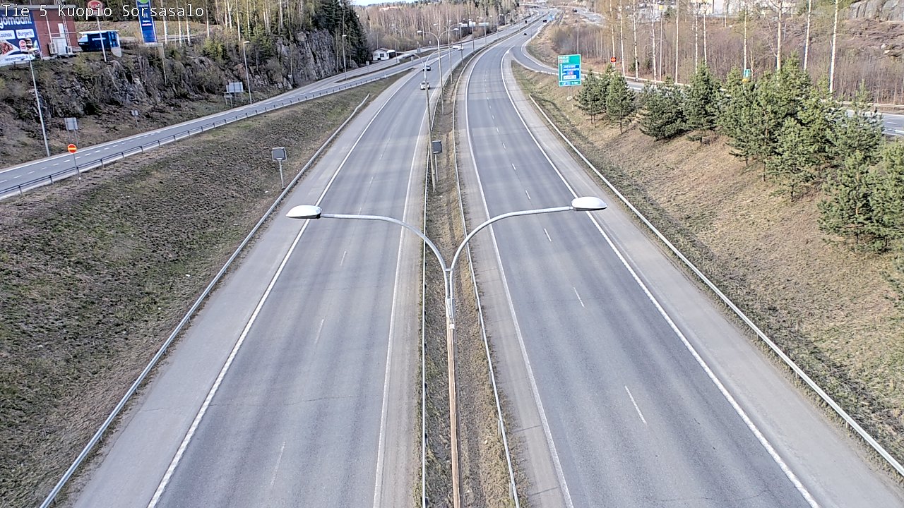 Kelikamerat Kuva Tie 5 Kuopio, Sorsasalo, Kuopio, Pohjois-Savo