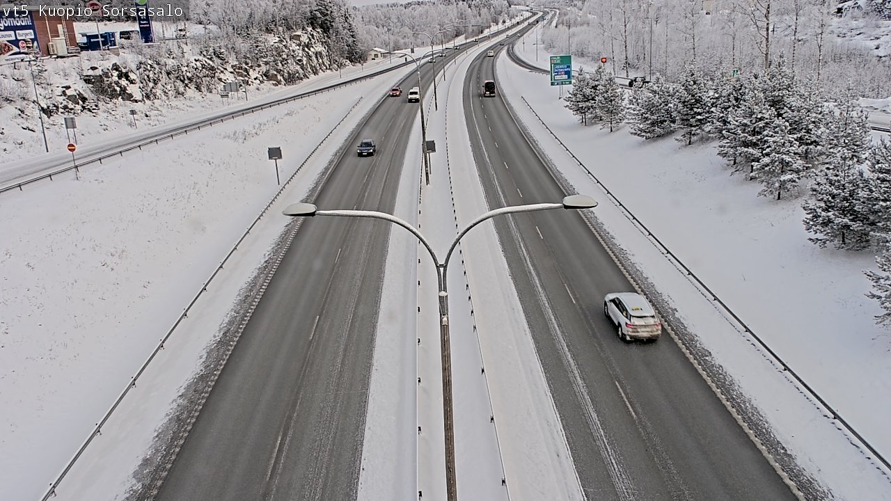 Weather Camera Image Road 5 Kuopio, Sorsasalo, Kuopio, Pohjois-Savo