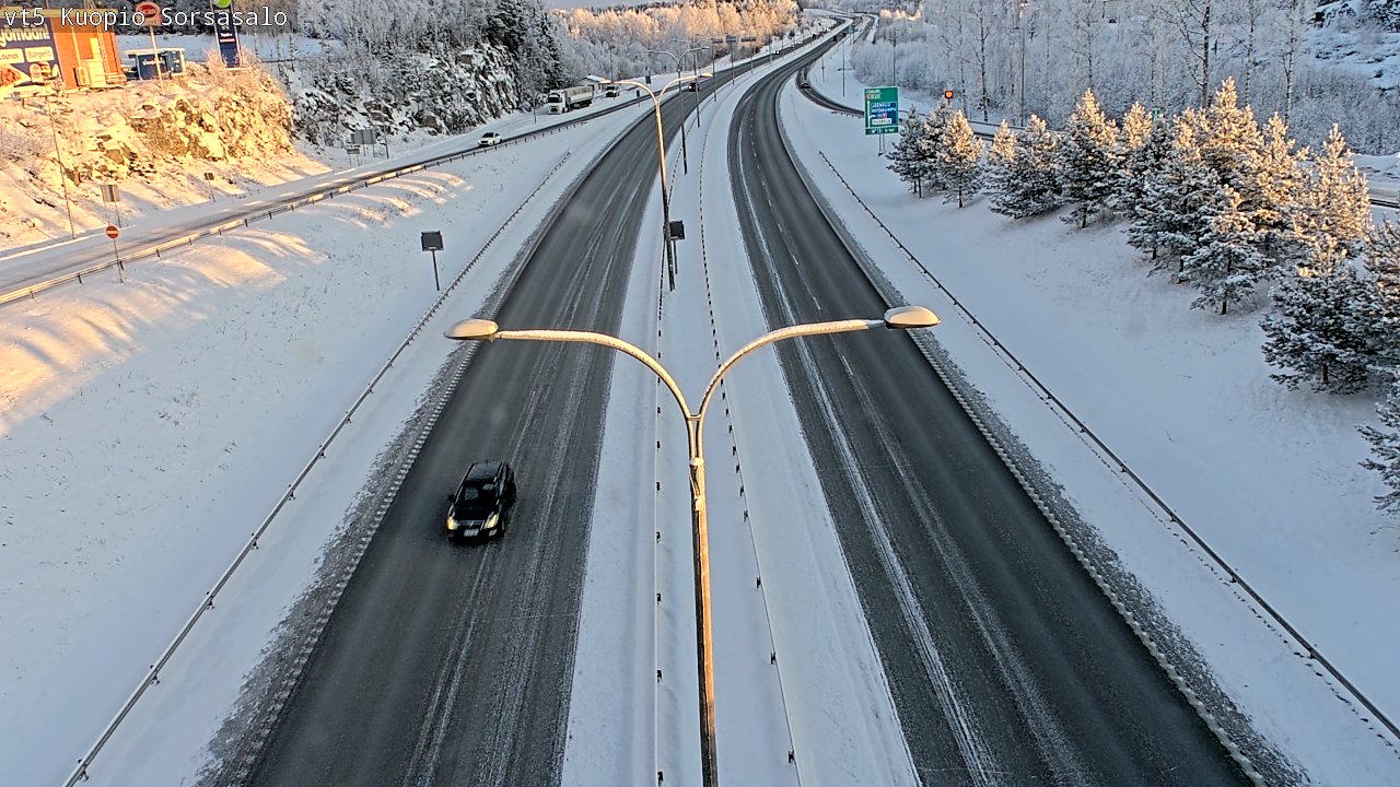 Weather Camera Image Road 5 Kuopio, Sorsasalo, Kuopio, Pohjois-Savo