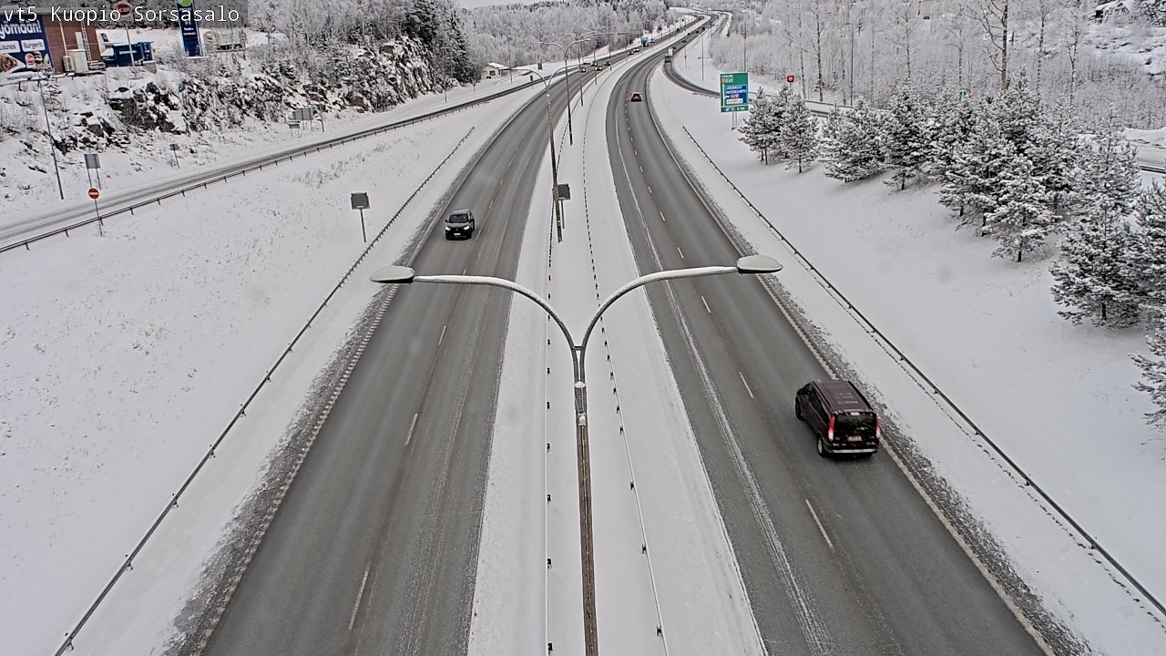 Weather Camera Image Road 5 Kuopio, Sorsasalo, Kuopio, Pohjois-Savo