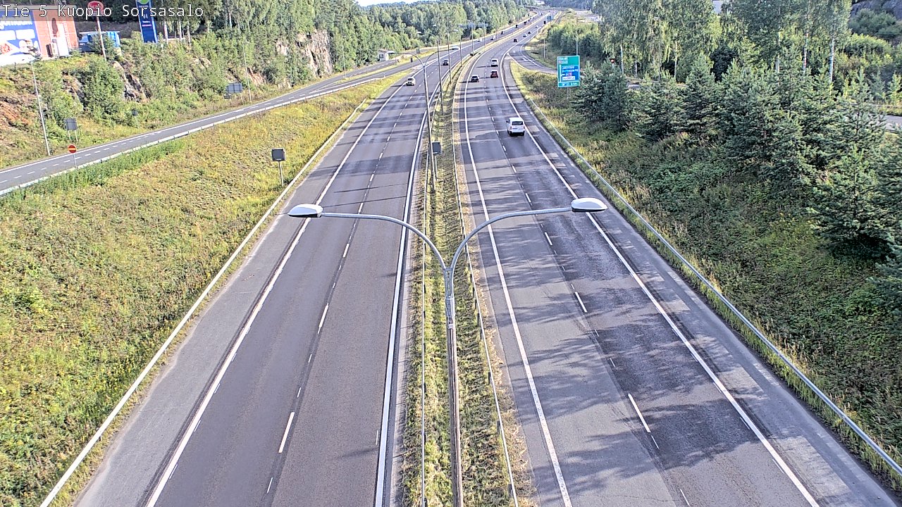 Weather Camera Image Road 5 Kuopio, Sorsasalo, Kuopio, Pohjois-Savo