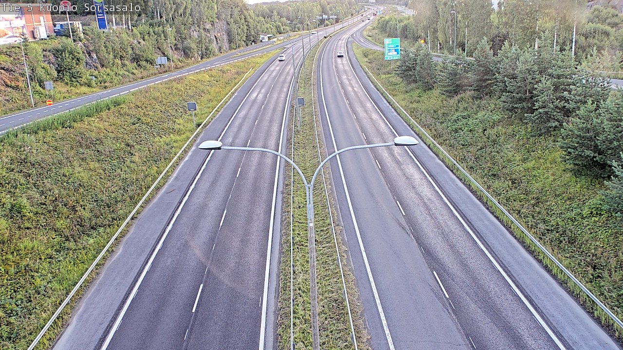 Weather Camera Image Road 5 Kuopio, Sorsasalo, Kuopio, Pohjois-Savo