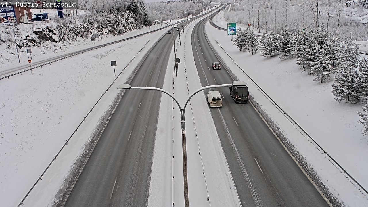 Weather Camera Image Road 5 Kuopio, Sorsasalo, Kuopio, Pohjois-Savo