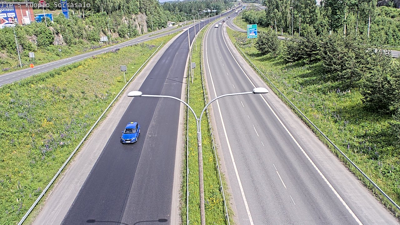 Kelikamerat Kuva Tie 5 Kuopio, Sorsasalo, Kuopio, Pohjois-Savo