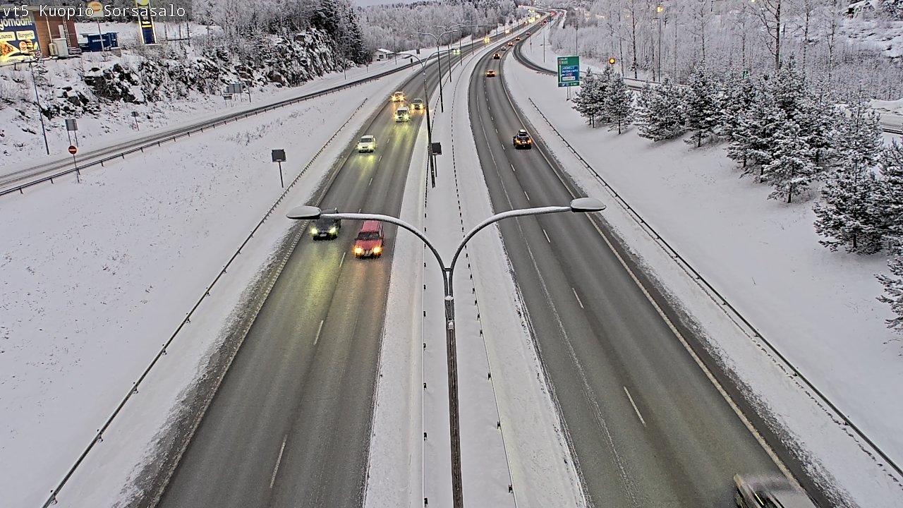 Weather Camera Image Road 5 Kuopio, Sorsasalo, Kuopio, Pohjois-Savo