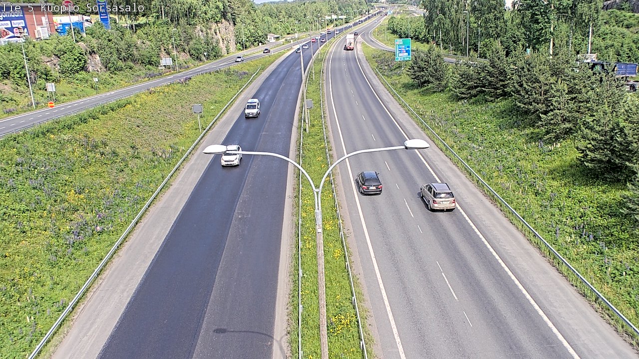 Kelikamerat Kuva Tie 5 Kuopio, Sorsasalo, Kuopio, Pohjois-Savo