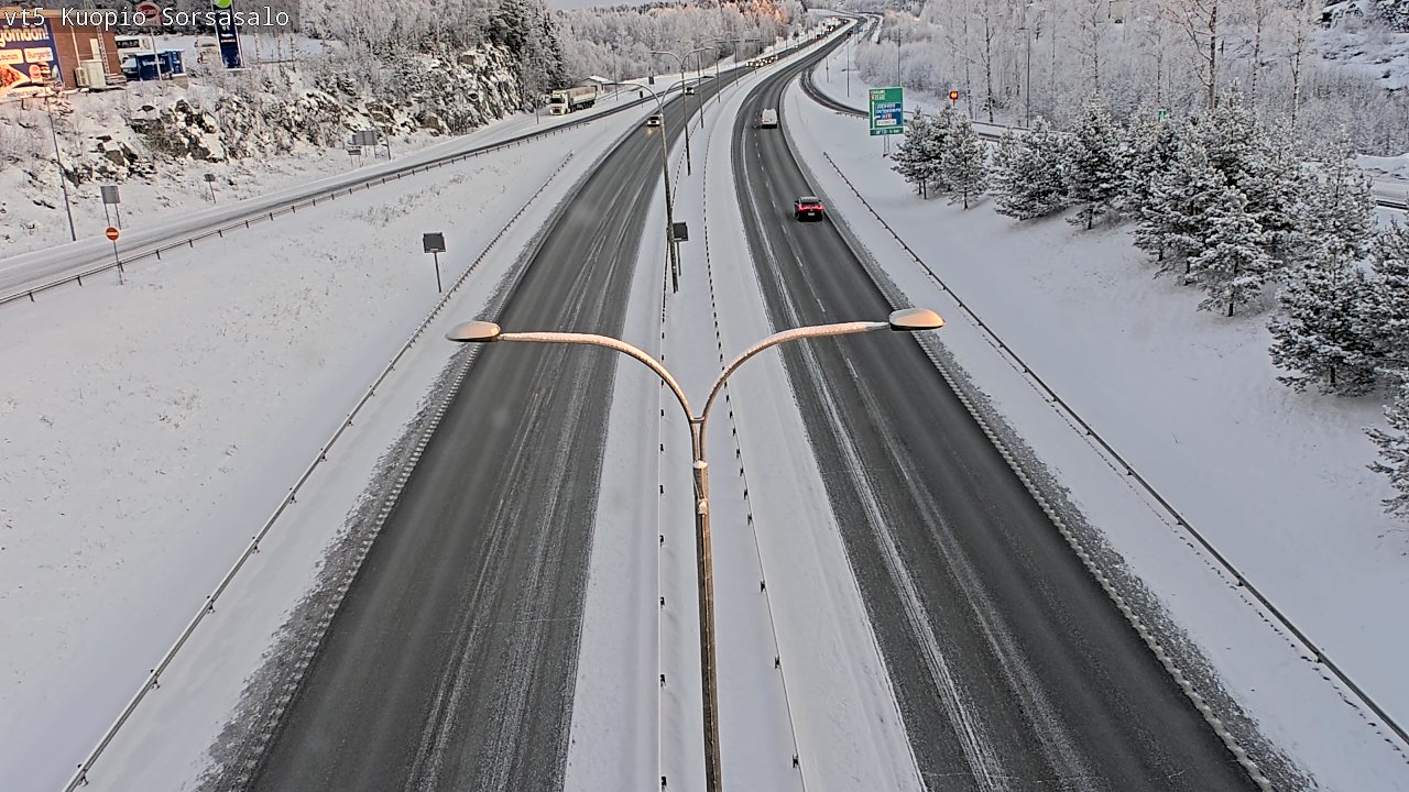 Weather Camera Image Road 5 Kuopio, Sorsasalo, Kuopio, Pohjois-Savo
